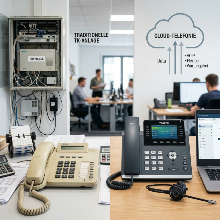 Unterschied Cloud Telefonie klassische Telefonanlage