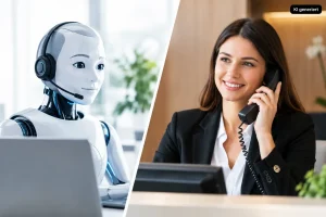 IT-Systemhaus aus Wuppertal für den Mittelstand | InnovaCOM 19 KI Telefonassistent oder Empfangskraft im Vergleich
